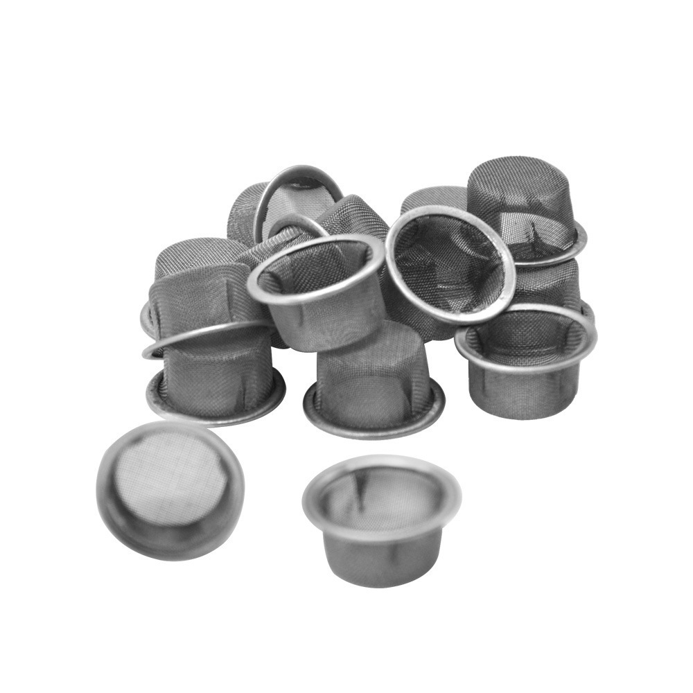 10pcs 0.5inch Diameter Crystal Pipe Stainless Steel Mental Screen Filters for Crystal Smoking Pipes Use