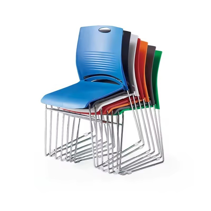 Simple Office Chair Colorful Visitor Chair Training Staff Modern Conference Room Guest Stackable Office Chair