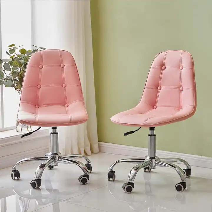 Hot sale ergonomic rotating office chair desk chair pink living room chair with rotating base