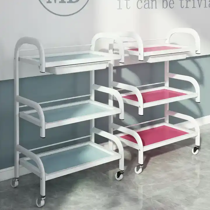 High quality Medical Beauty Salon Cart Small Bubble Special Beauty High-end Equipment Base Storage Shelf Large Trolley