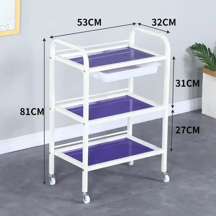 High quality Medical Beauty Salon Cart Small Bubble Special Beauty High-end Equipment Base Storage Shelf Large Trolley