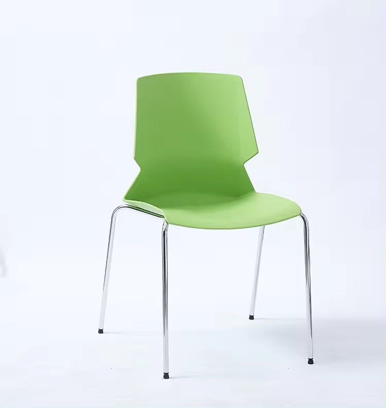 ShangYi Factory Outlet Cheap Modern Plastic Resin Chair Office Cafe Plastic Lounge Pool Chairs with Metal Legs