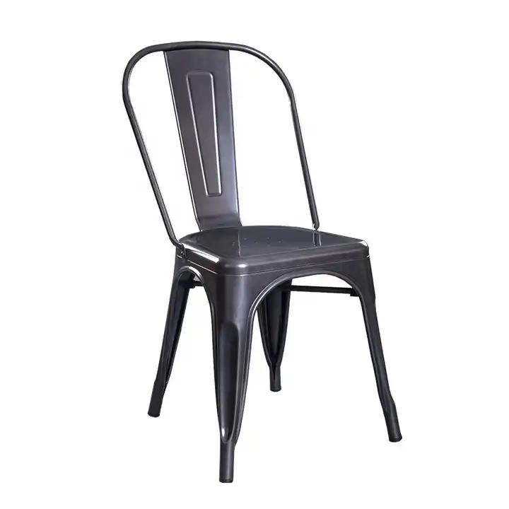 China Cheap price Wholesale Stackable Vintage lee Industrial chairs orange Dining Cafe Restaurant Iron Metal Chair for sale