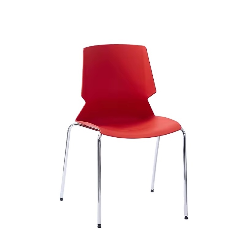 ShangYi Factory Outlet Cheap Modern Plastic Resin Chair Office Cafe Plastic Lounge Pool Chairs with Metal Legs