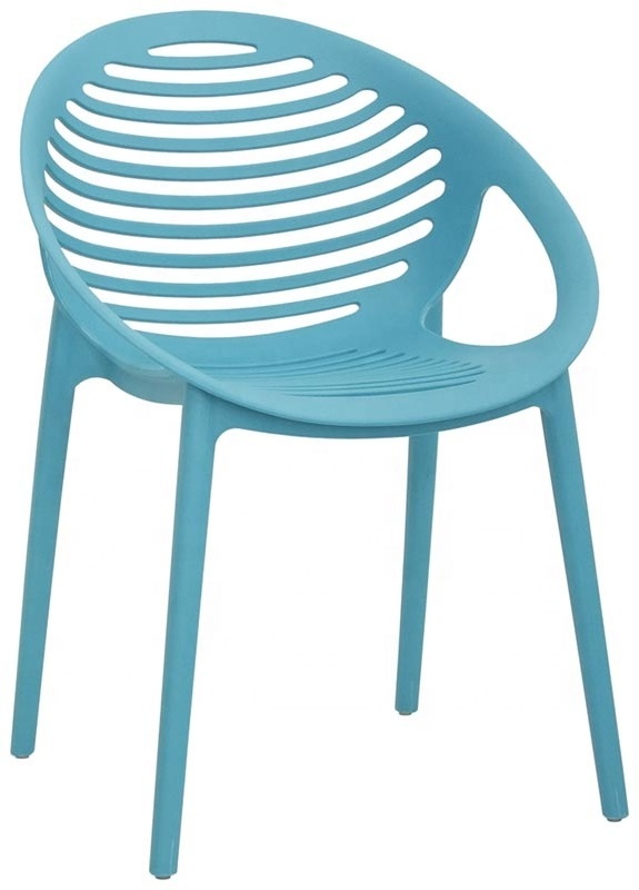 Nordic pp stackable colorful garden chair cafe plastic dining chair For Restaurant Event Pool Side chair