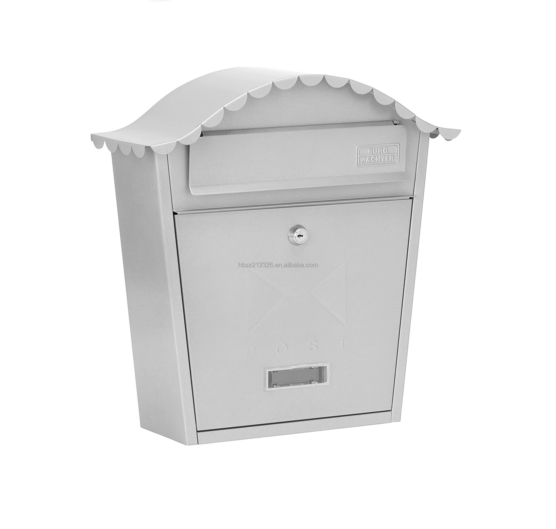 Newspaper Letter Box Outdoor Wall Mounted Key Lock Post Box Waterproof modern Steel Mail Box