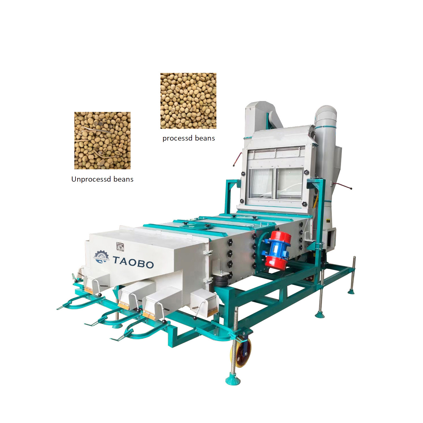 2024 High quality Compact Structure Wheat Air Screen Cleaner to clean the dust and impurity