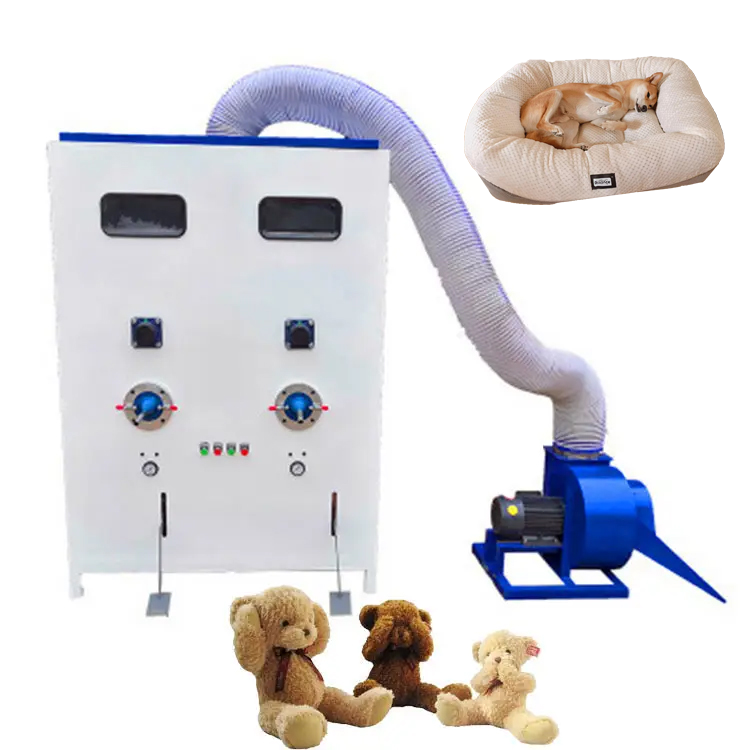 Hot selling Pillow filling machine Toy cushion cotton feather pillow/pet pad/teddy bear plush toy stuffing machine for sale