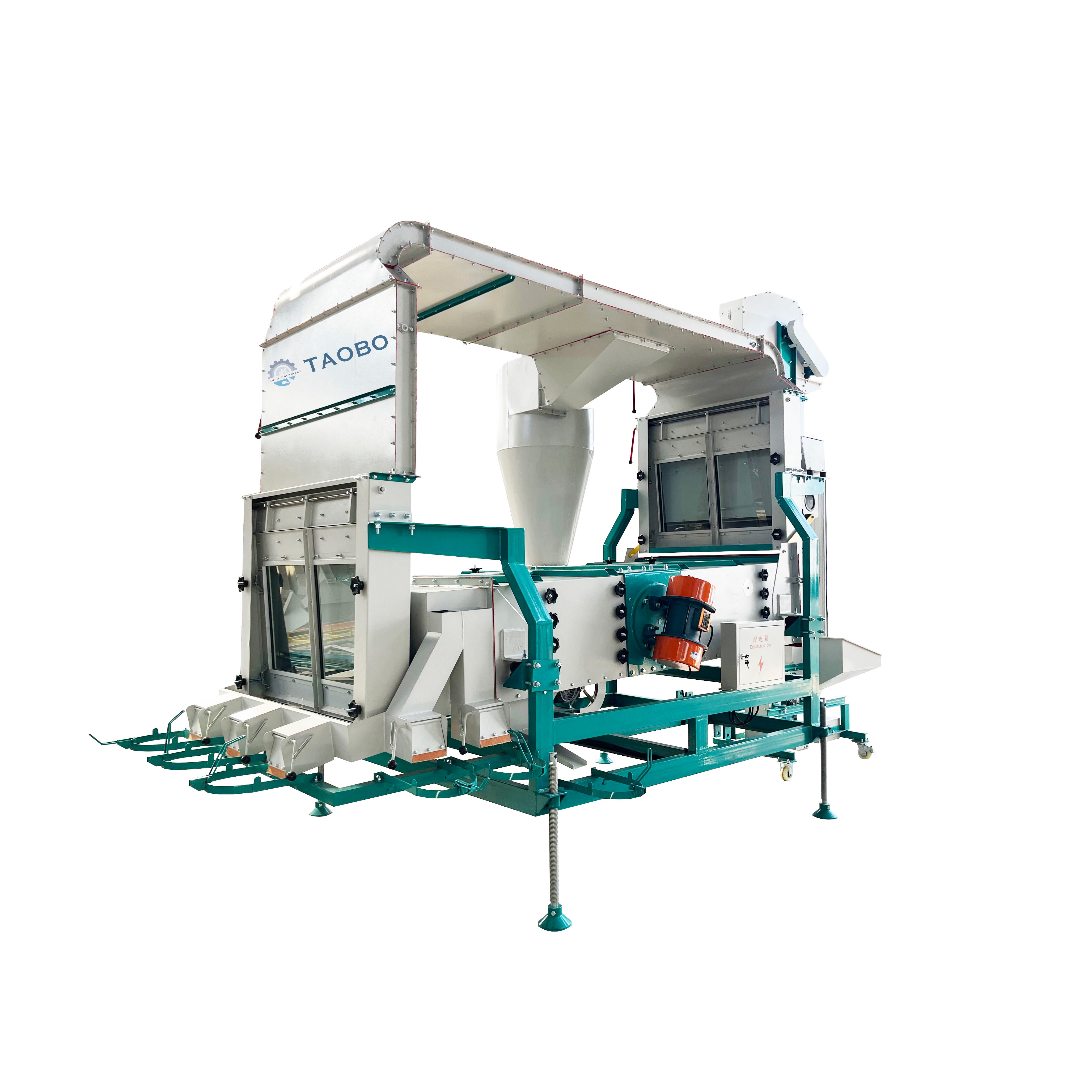 Sesame chia seed flaxseed cleaning machinery double air screen cleaning machine