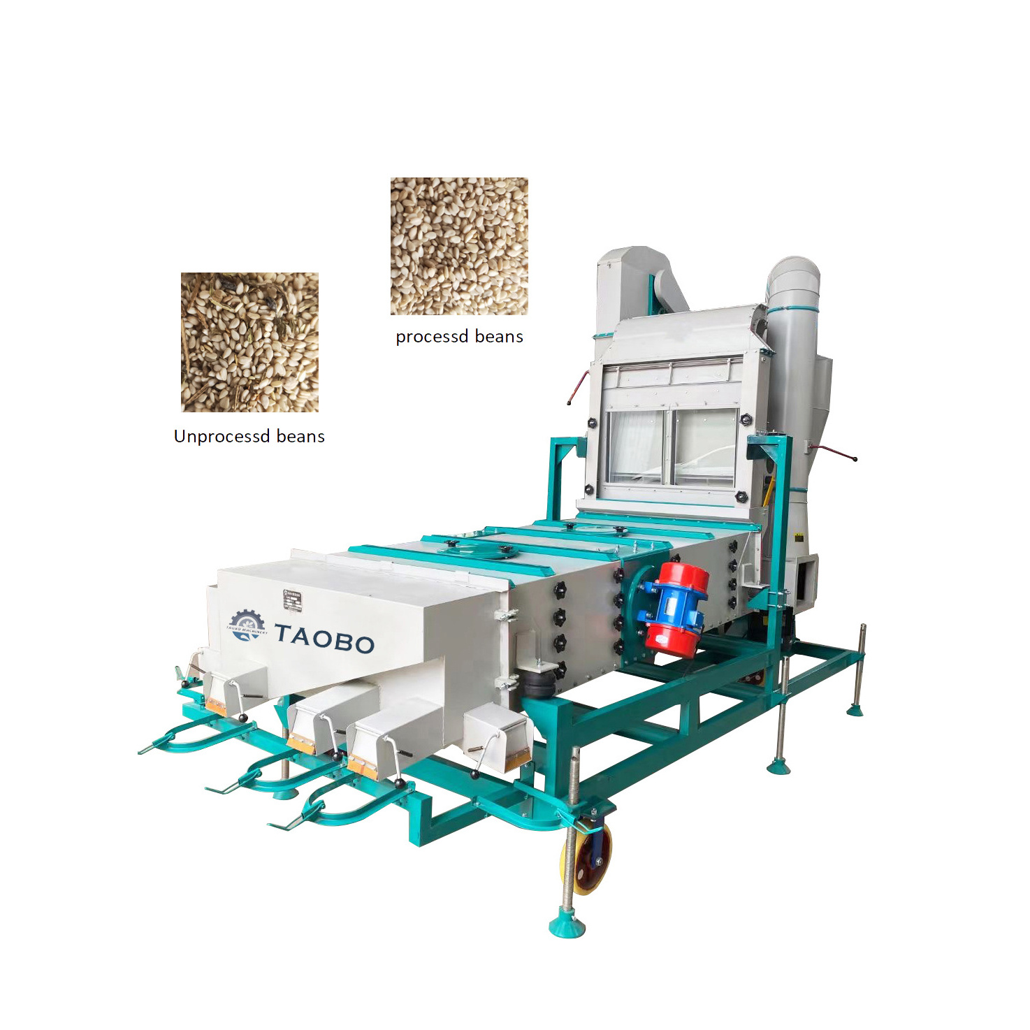 Peanut Sorting Machine Sesame Cleaning Machine Soybean Kidney Bean Grain Seed Cleaner Vibration Sieve Machine