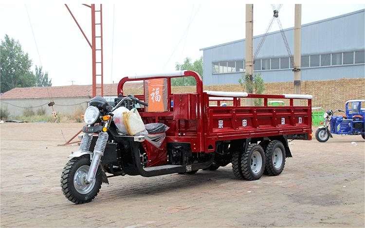 350CC Water Cooling Customized Double Wheel/9 Wheel Motorcycle Double Rear Axle 9 Wheel Cargo Tricycle