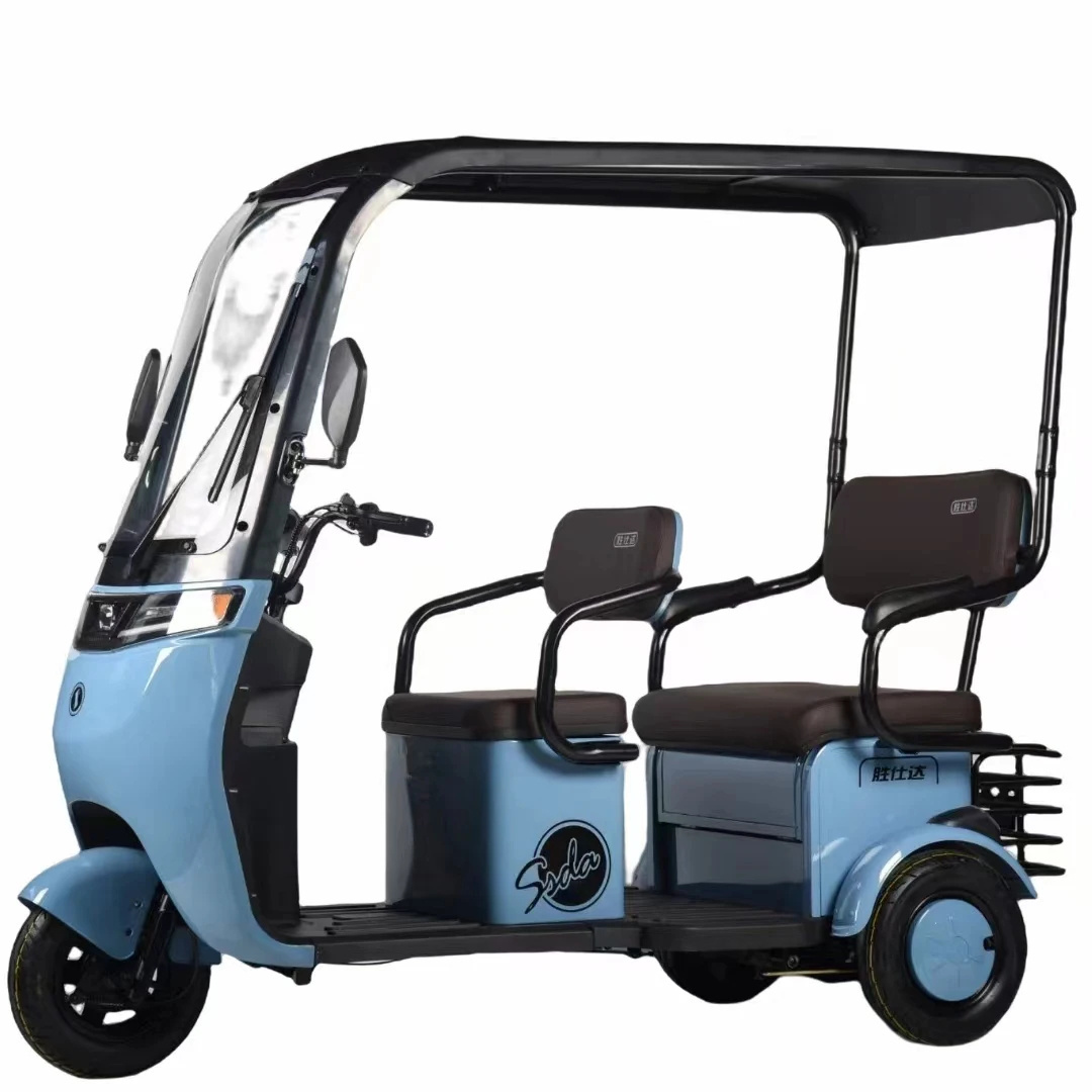 Factory Price 500W 3 wheel Passenger Motorized Electric Tricycle with Roof EEC Certified