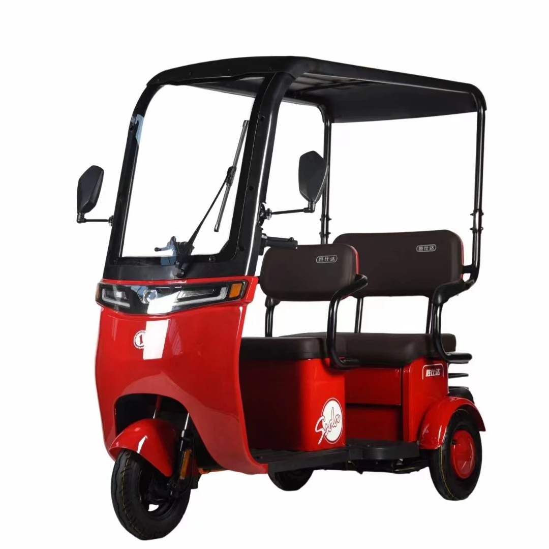 Factory Price 500W 3 wheel Passenger Motorized Electric Tricycle with Roof EEC Certified