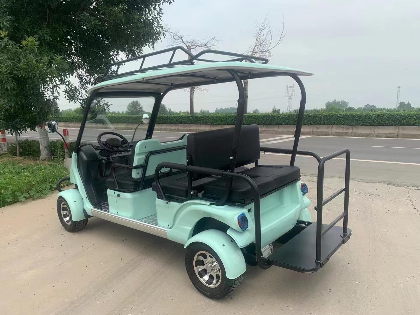 New design 60V 4 seater 4 wheel sightseeing bus Multifunctional electric four wheel vehicle utv golf cart