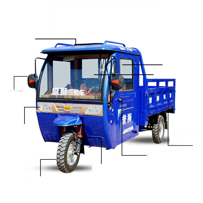 Motor High Quality Big Power Three Wheel Cargo Gas Diesel Fuel Motorized Tricycles farm tricycle 3 wheels