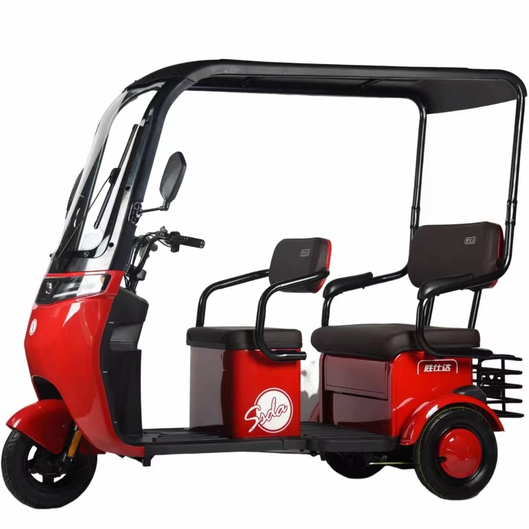 Factory Price 500W 3 wheel Passenger Motorized Electric Tricycle with Roof EEC Certified