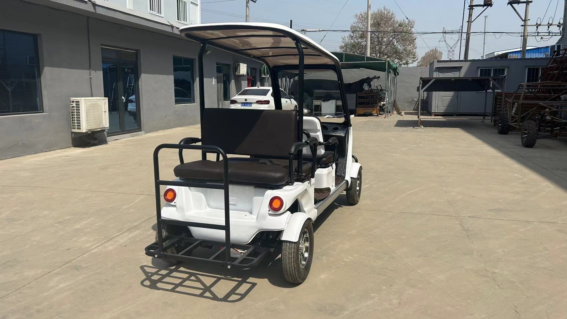 Wholesale 4 wheel  Electric Golf Cart Buggy with Fat Tire 1800W-3000W Motor 4 seats 6 Seats 8 seats tour car