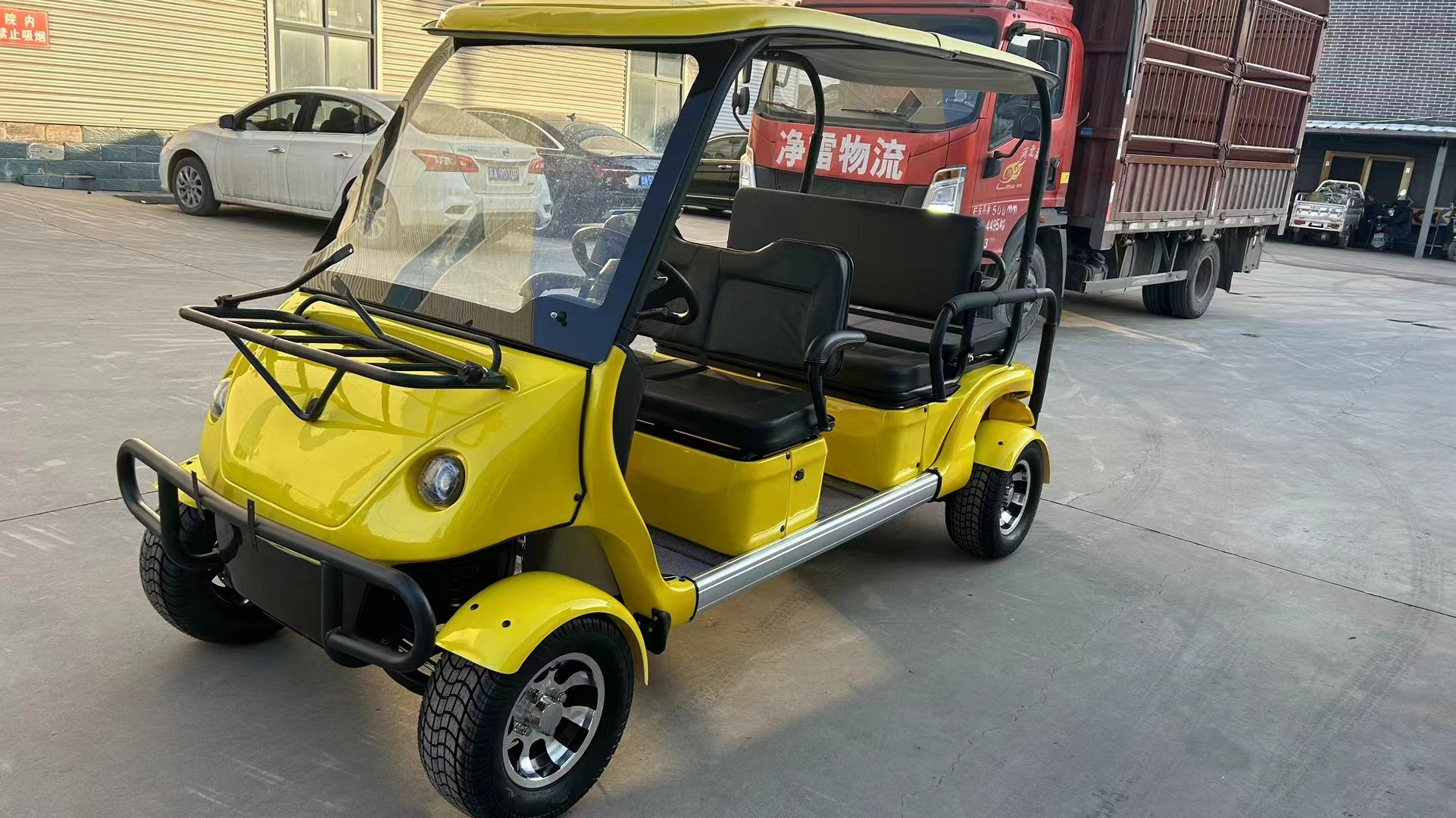 New design 60V 4 seater 4 wheel sightseeing bus Multifunctional electric four wheel vehicle utv golf cart