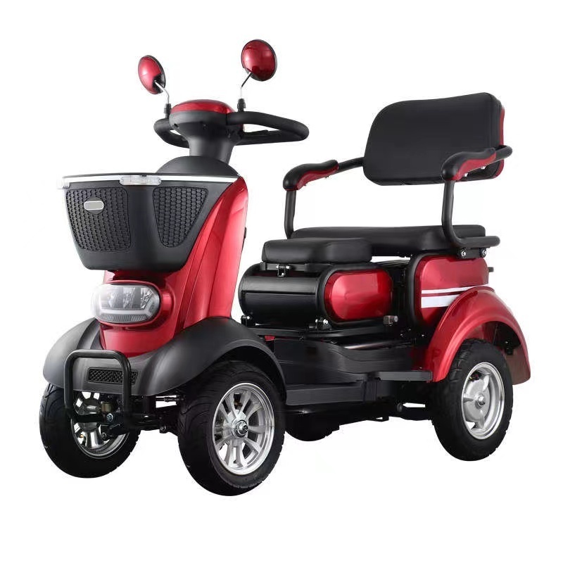 High Quality 800W 60V Long Range Electric Golf Cart 14 Inch Family Electric Tricycle 4 Wheel Electric Scooter