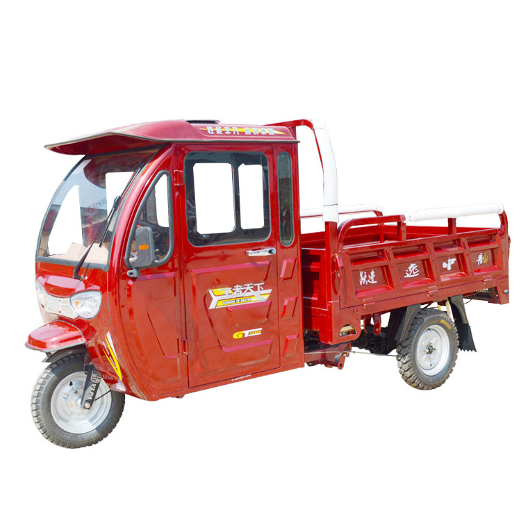 Motor High Quality Big Power Three Wheel Cargo Gas Diesel Fuel Motorized Tricycles farm tricycle