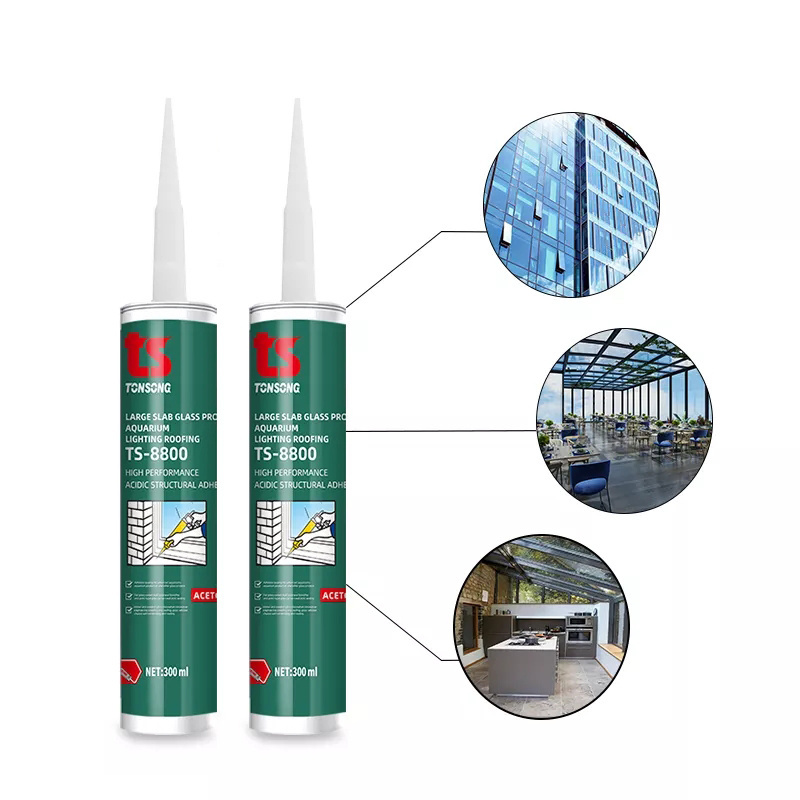 TS-8800 High Performance Acid Structural Adhesive Sealant for full glass curtain wall structural bonding