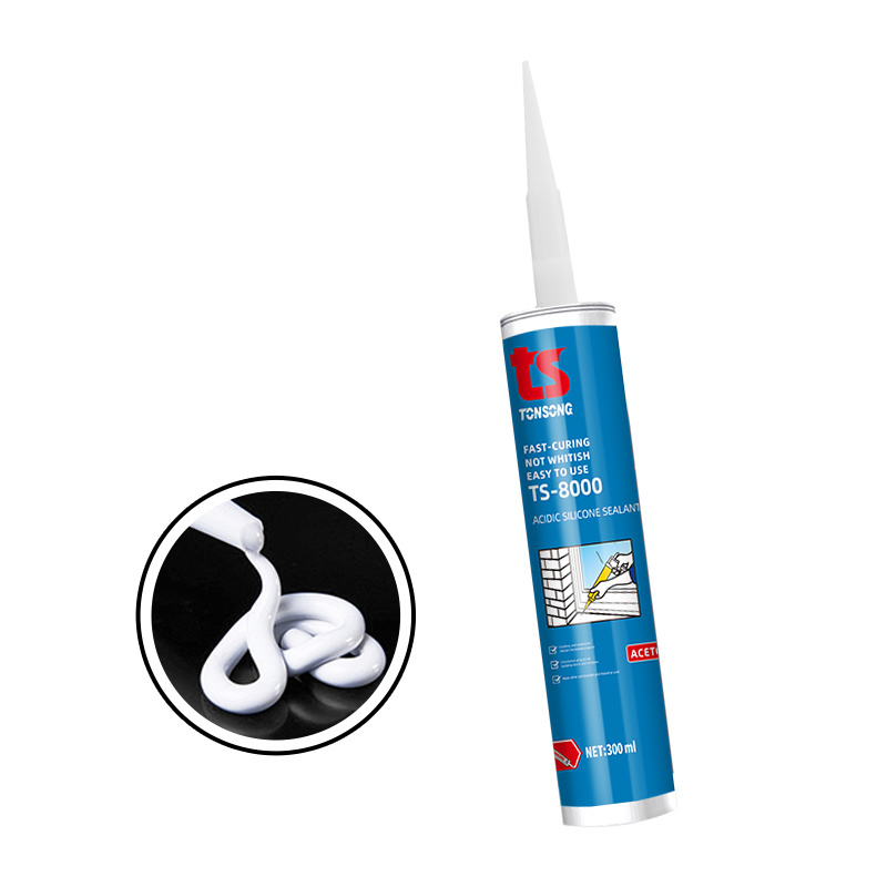 TS-8200 Advanced Drying Quickly Good Compatability Acidic Silicone Sealant for Handicraft Bonding