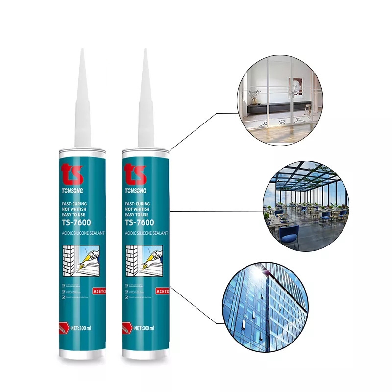 Acetoxy Sealant Adhesives Sealant Fast-Curing High Adhesion Waterproof RTV Acidic Silicone