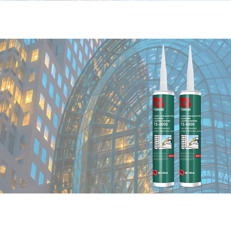 TS-8800 acetic strong adhesion silicone waterproof sealant weather resistance for construction use