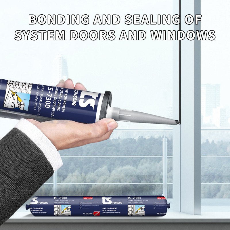 TS-7300 General purpose non acidic silicone sealant for doors and windows