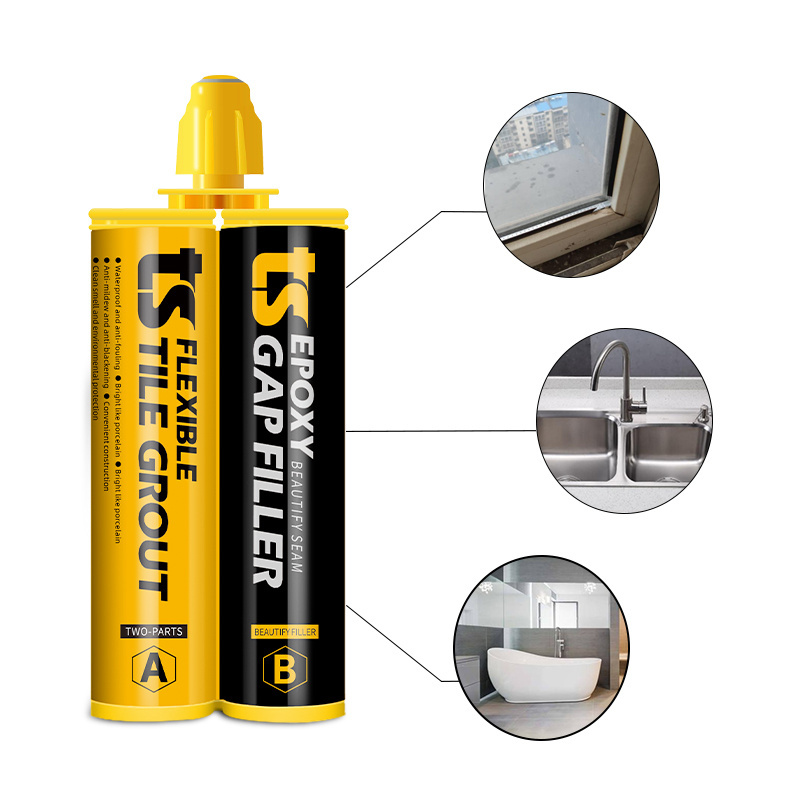 Two component beauty seam tile waterproof gap filler adhesives sealant glue best epoxy grout for ceramic tile