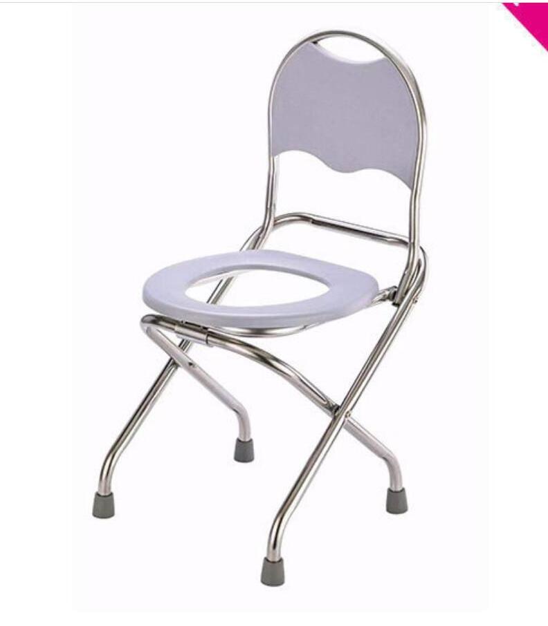 Foldable toilet chair pregnant women home squat toilet portable non-slip  mobile toilet seat