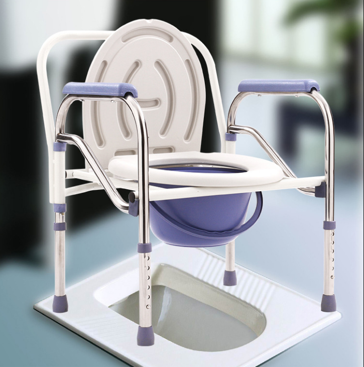 High quality homemade wholesale detachable commode wheel chair toilet commode chair