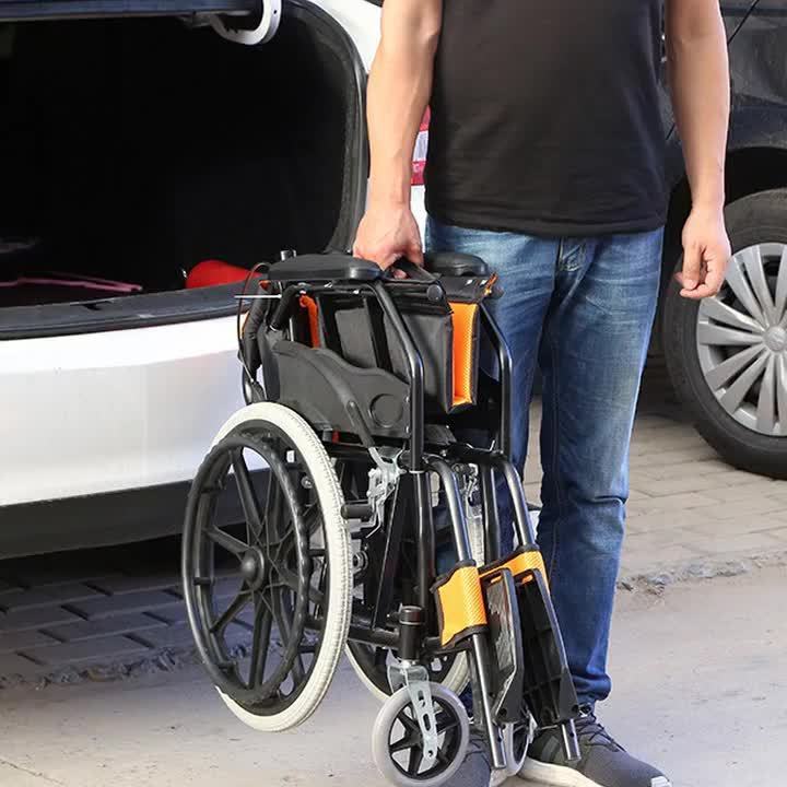 Factory directly sale foldable manual cheap wheelchair price for disabled portable from china