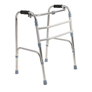 Aluminum Lightweight 4-leg walker Fold Walking Frame Rollator Walker For Elderly