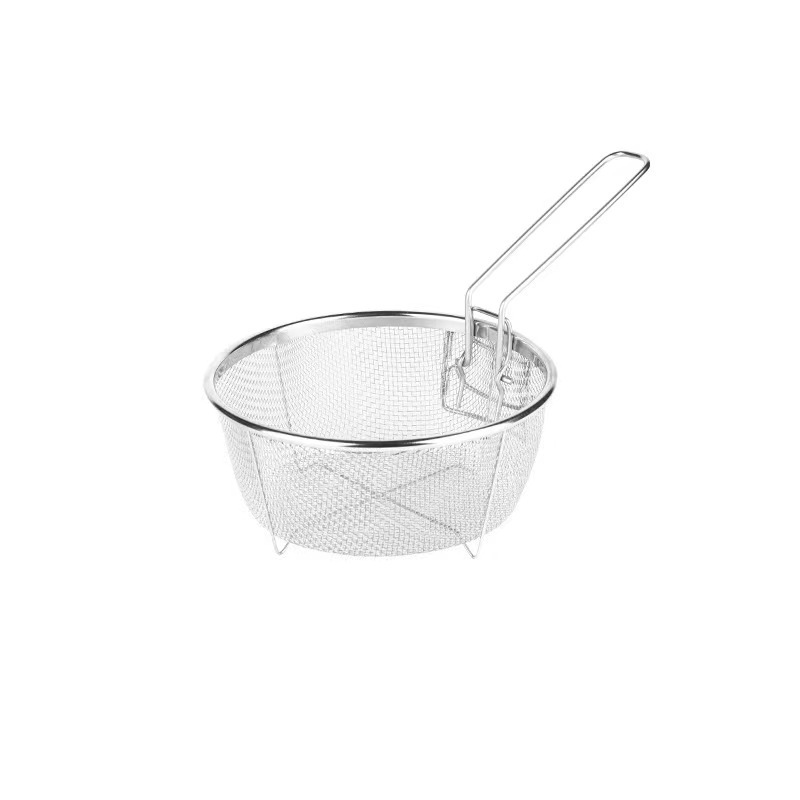 Hot Sale Kitchen Deep Round Square Stainless Steel Fryer Wire Mesh French Frying Basket