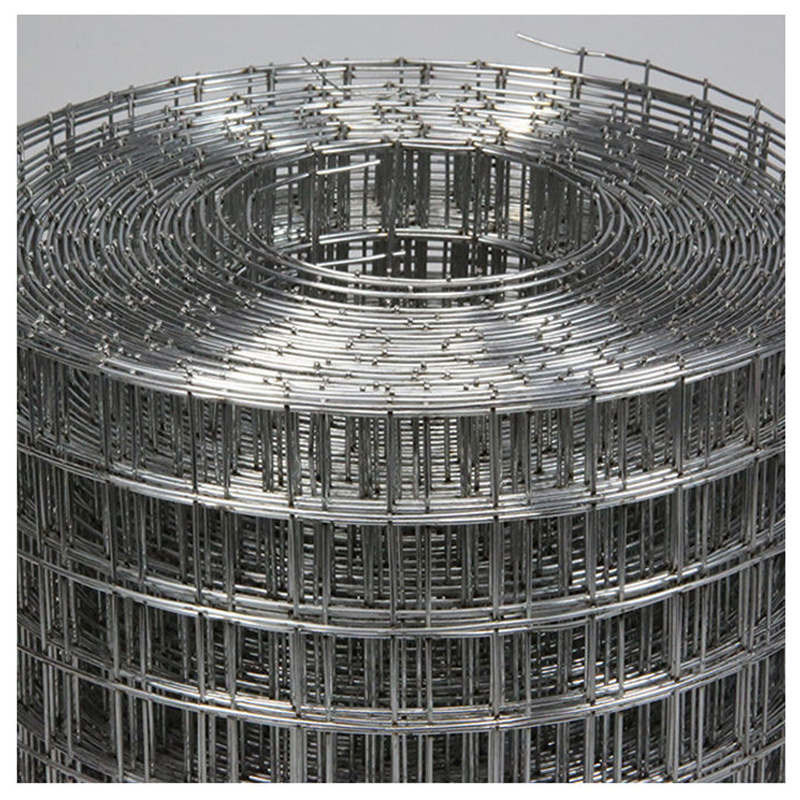 Square Chicken Cage Welded Steel Wire Mesh Roll Galvanised Wire Netting For Livestock Fence