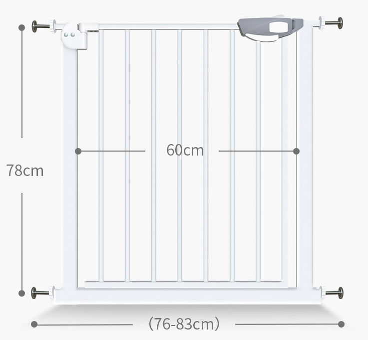 For Doorways and Stairs,safety Baby Gate for Kids and Pets, Extra Wide Child Gate Dog Gates Garden Fence Pvc Coated Steel Metal