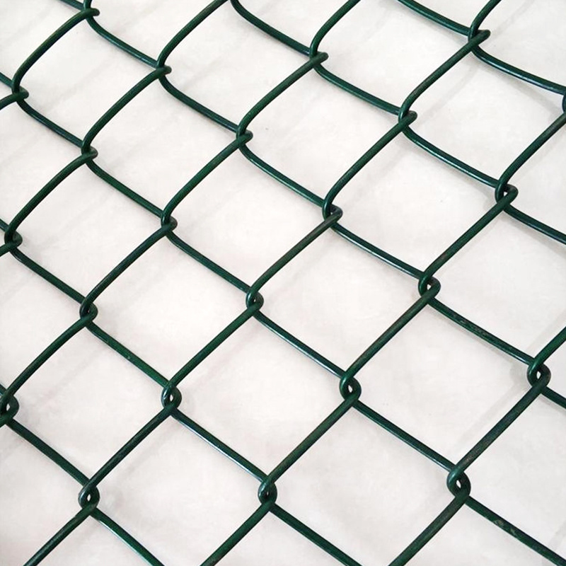 hot-dipped galvanized  chain link fence 4ft 6ft 8ft black  vinyl coated chain link fence and gates manufacture