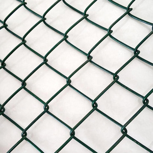 hot-dipped galvanized  chain link fence 4ft 6ft 8ft black  vinyl coated chain link fence and gates manufacture