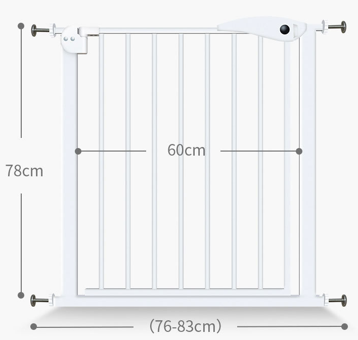 For Doorways and Stairs,safety Baby Gate for Kids and Pets, Extra Wide Child Gate Dog Gates Garden Fence Pvc Coated Steel Metal