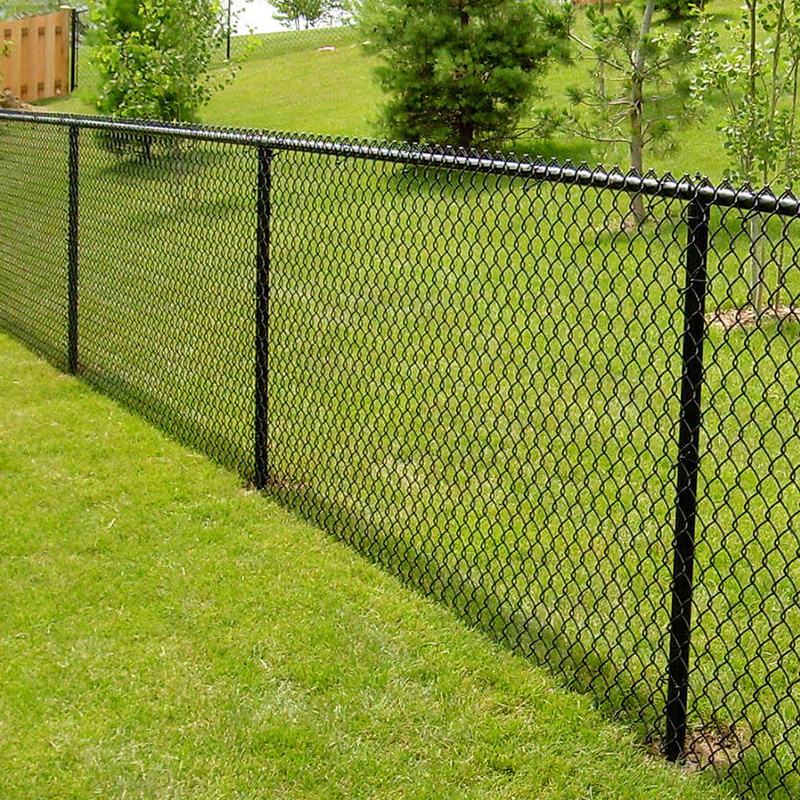 Factory Direct 6ft 8ft 100ft Vinyl PVC Coated Metal Cyclone Wire Chain Link Fence Mesh Garden Court Fence