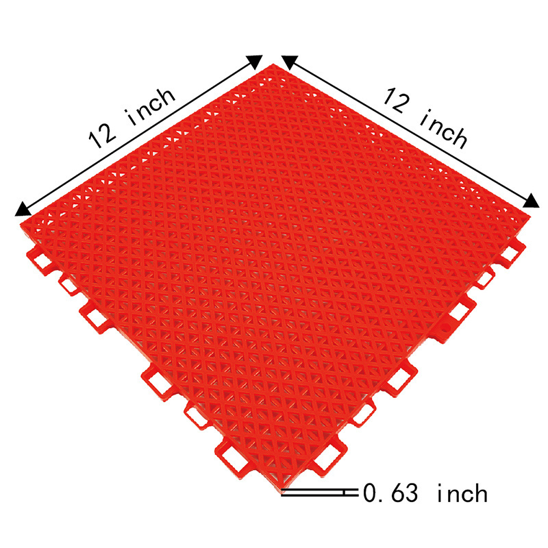 Wholesale Pp Removable Outdoor Backyard Basketball Court Suspended Interlocking Floor Plastic Tiles