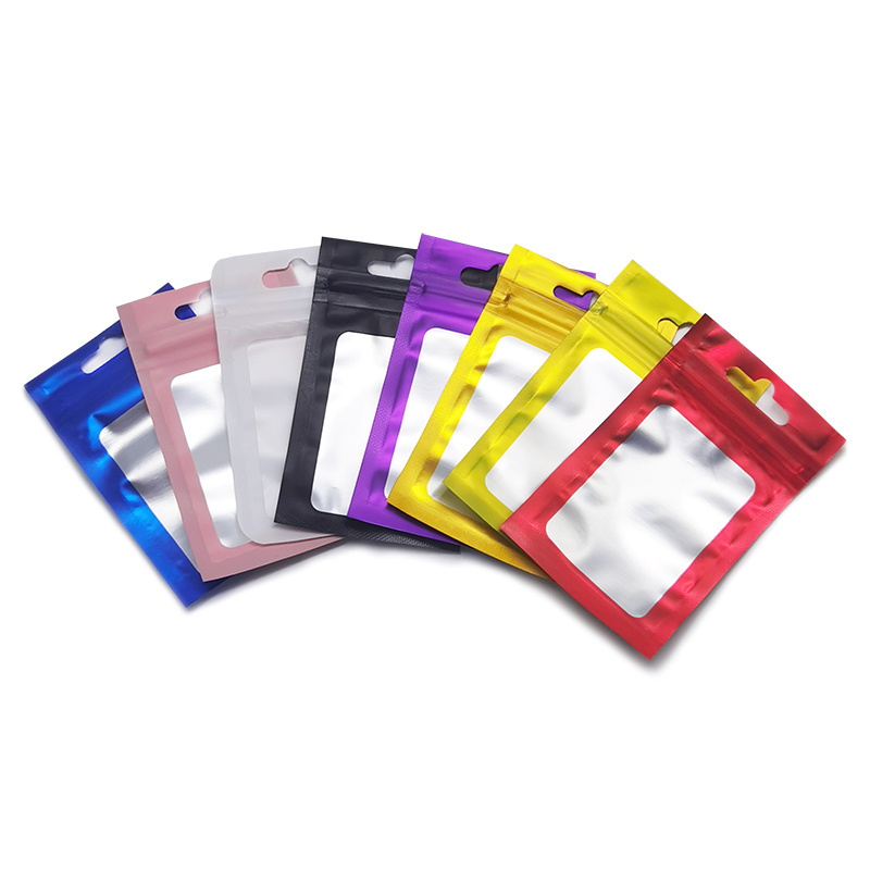 Custom Packaging Resealable Matte Stand Up Pouch Plastic Zip Lock With Window Mylar Bags