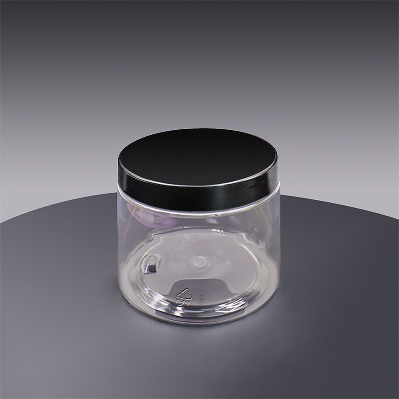 2oz 4oz 250ml 200ml 8oz  Round Clear Plastic Slime Jars With Lids PET Containers Storage Jars Travel Jars For Cosmetic Makeup