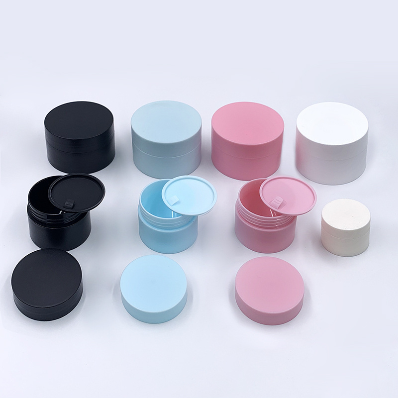 Custom pp plastic cream jar 10g 15g 20g 30g empty cosmetic jar lip scrub container for sale