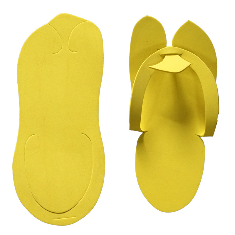 Custom Logo Single Use Sponge EVA Slippers Anti-slip Pedicure Hotel Disposable Flip Flop Pedicure Slippers for Nail Beauty Salon