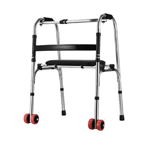 Walking aid for the disabled, booster for the elderly, walking aid frame, four-legged crutch chair,Four-legged walking aid