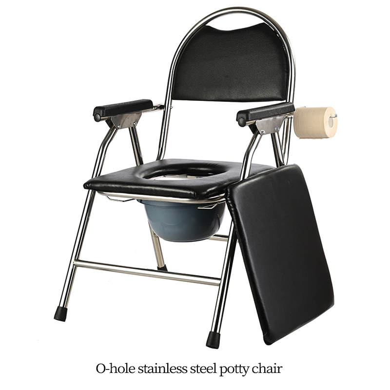 Multi-functional folding potty chair Disabled toilet chair Elderly toilet chair