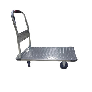 90*60cm  foldable platform cart hand trolley carts stainless steel trolley