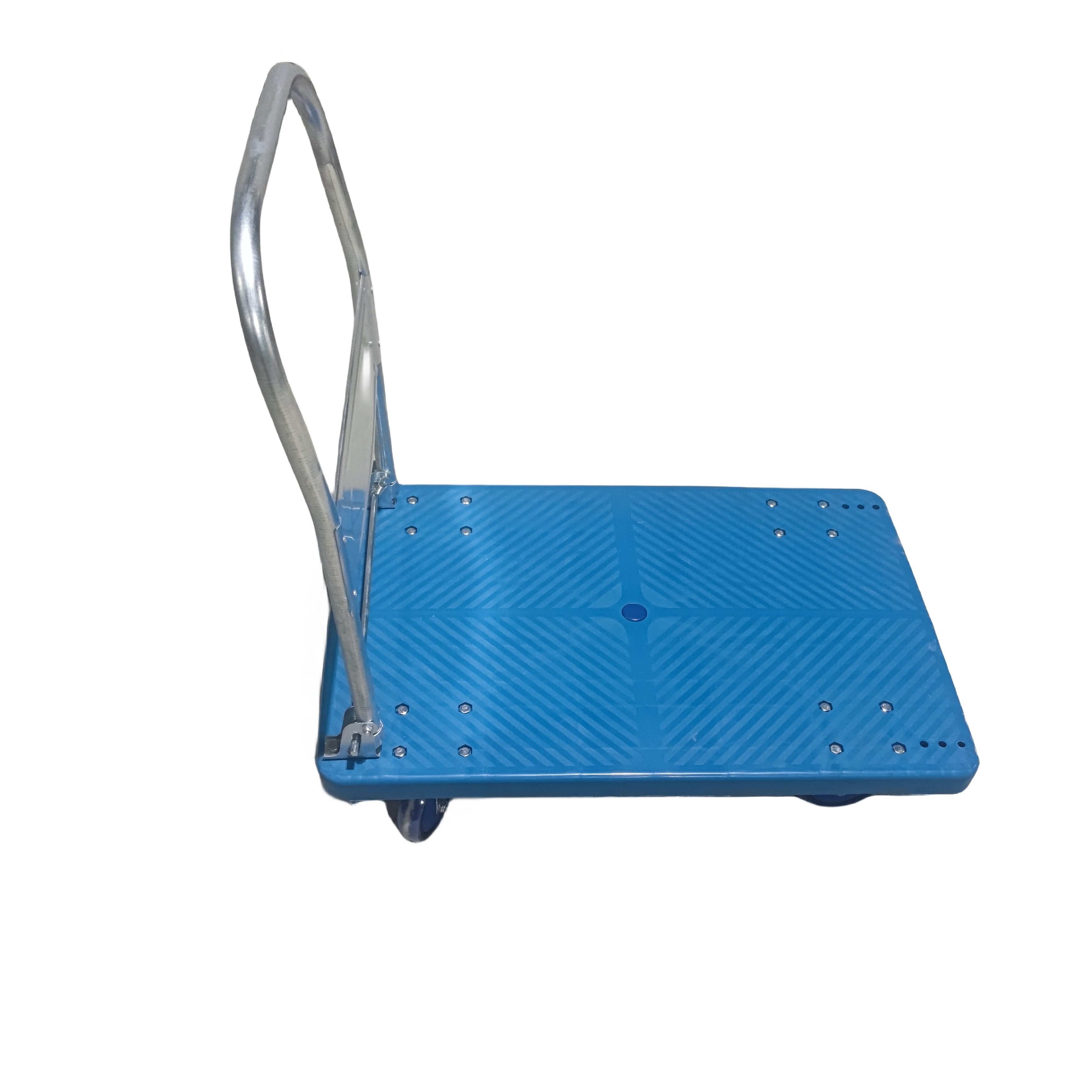 Heavy Duty Industry Plastic Platform Trolley Cart 90 *60 5-inch Dustproof Mute Wheel Wheelbarrow